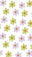 flores vector fondo retro 