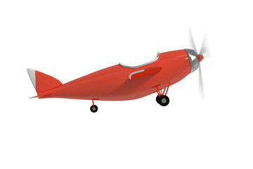 Image of 3D orange plane