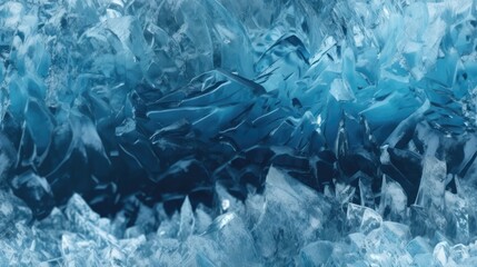 Winter bright cool blue cracked ice texture high end design. Generative AI