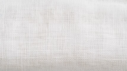 White cotton fabric canvas texture background for design. Generative AI