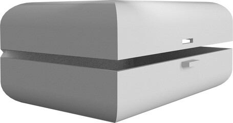 Digitally generated image of gray bag