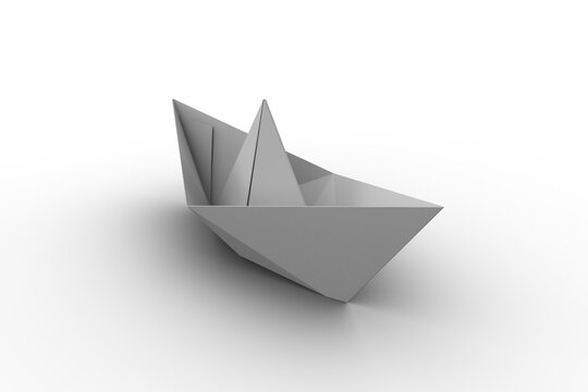 Fototapeta Digitally composite image of boat