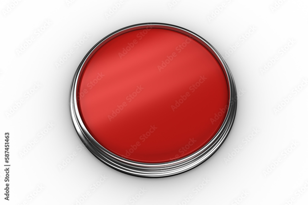 Aufkleber digitally generated red push button