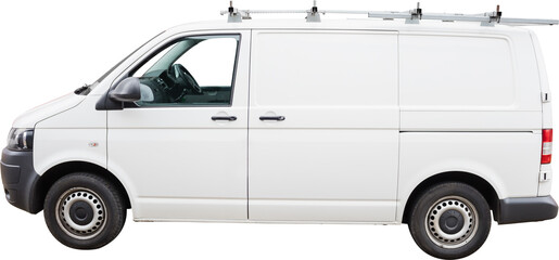 White delivery van 