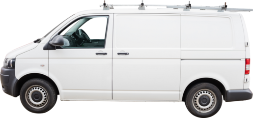 White delivery van 