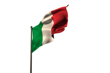 Fototapeta premium Waving Italian flag
