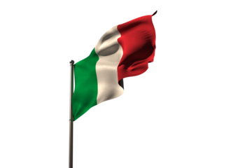 Waving Italian flag