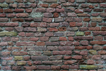 medieval brick wall, city wall 