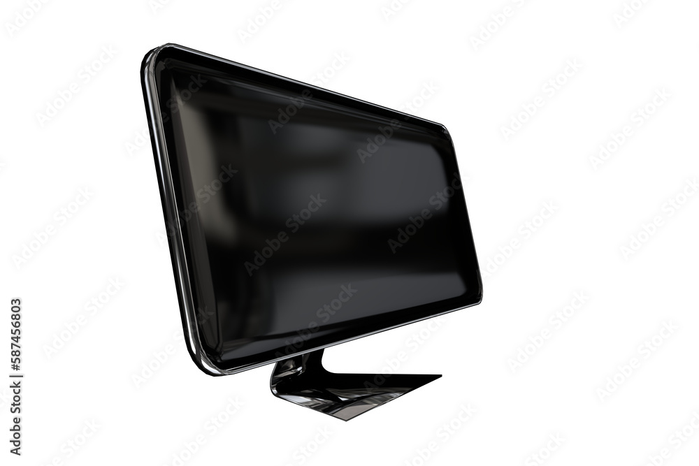 Poster digitally generated image of a blank digital clock