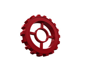 Close-up of red gear