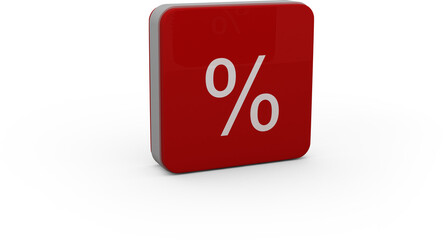 Percent sign vector icon