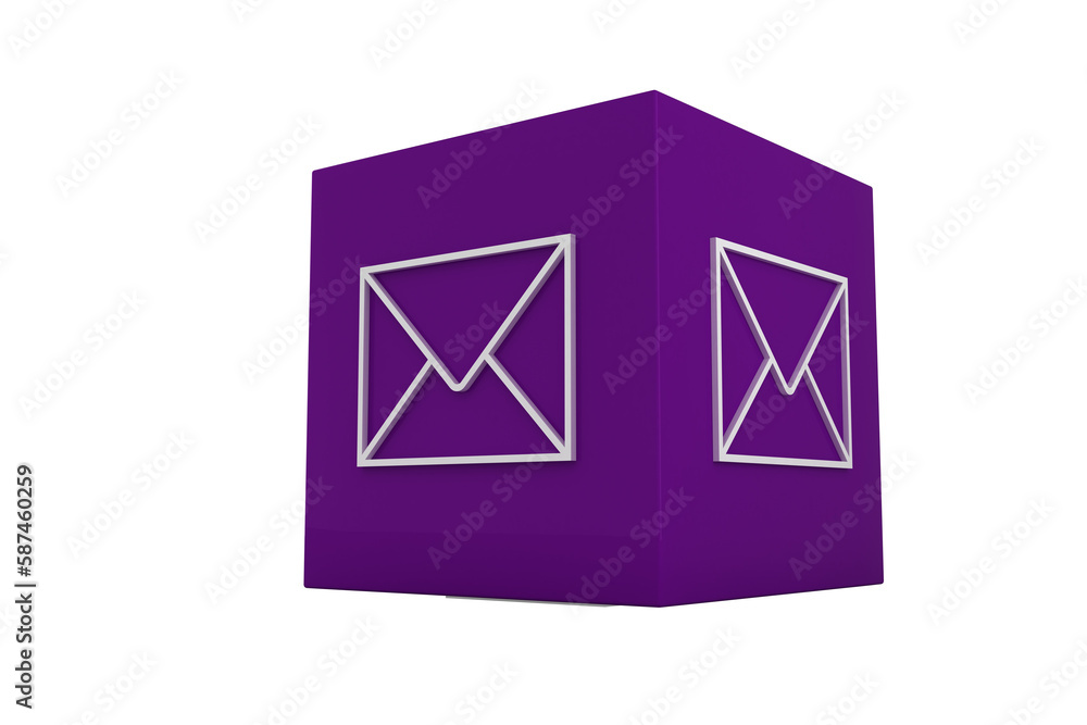 Poster email app cube
