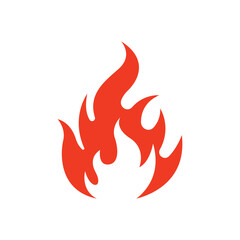 fire flame logo icon design vector
