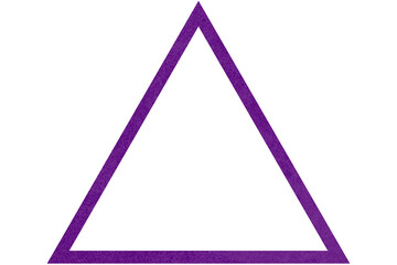 Geometric triangle shape