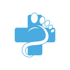 foot care logo icon design vector