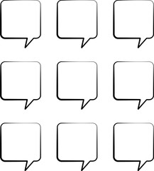 Digitally generated image of speech bubbles