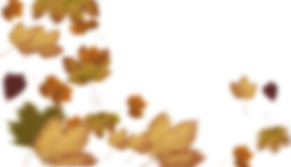 Blurry maple leaves