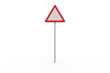Triangle road sign