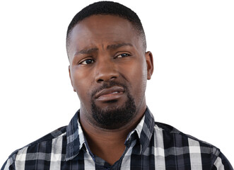 Obraz premium Man standing against white background