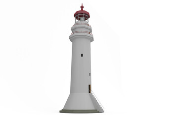 Lighthouse against white background
