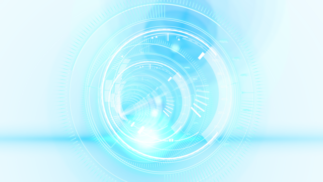 Digital composite image of lens interface