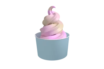 Deurstickers 3D Composite image of a cupcake © vectorfusionart