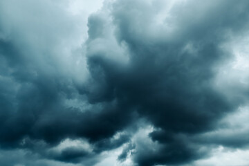 dark clouds in the sky