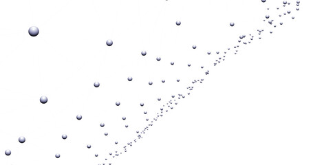 Molecule structure against black background