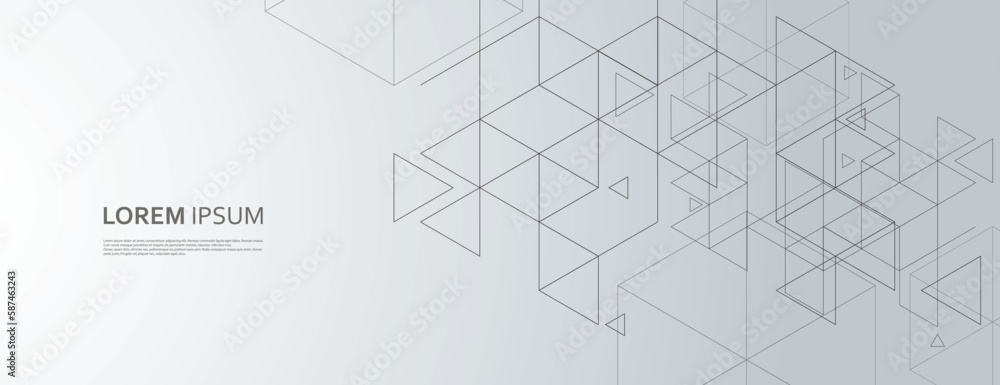 Leinwandbilder abstract hexagons design. honeycomb pattern on white background. vector connet polygonal shapes