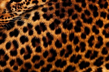 Close-up of a Cheetahs Fur Pattern. Generative AI