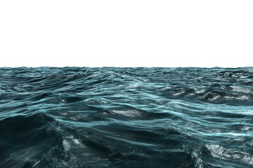 Naklejka premium Blue rough ocean