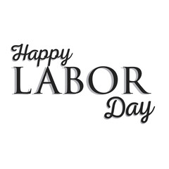 Poster of happy labor day text