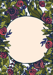 Obraz premium Wreath against white background