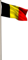 Naklejka premium Digitally generated belgium national flag