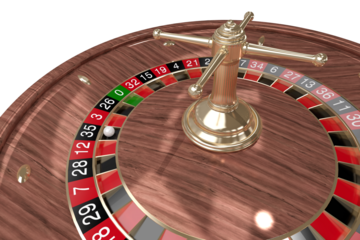 3D image of wooden roulette