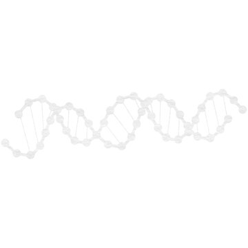 Digitally composite image of  DNA