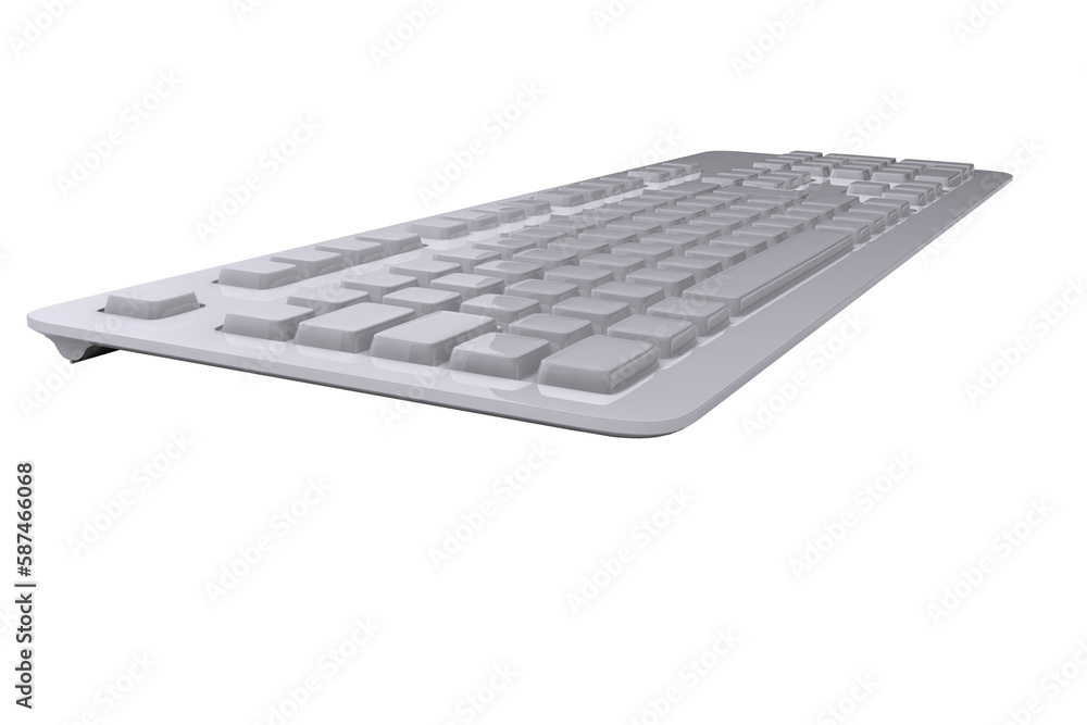 Poster computer generated image of computer keyboard