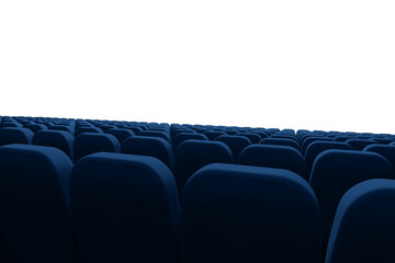 Fototapeta premium Blue seats at seminar hall