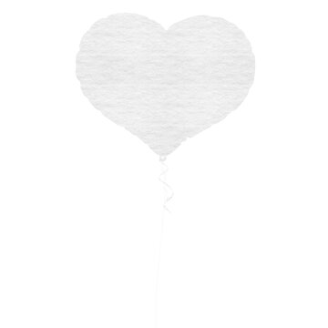 Composite image of heart shape balloon