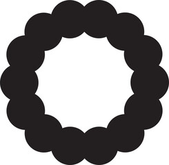 Digital composite image of dots making circle shape