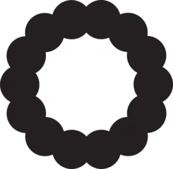 Tuinposter Digital composite image of dots making circle shape © vectorfusionart