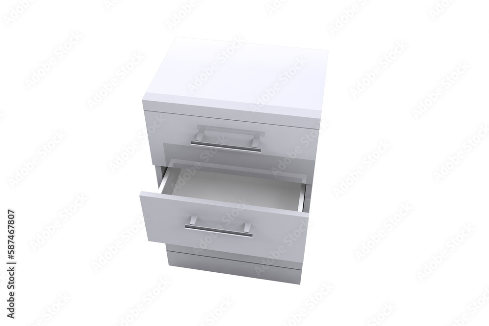 Poster high angle view of digital composite empty filing cabinet