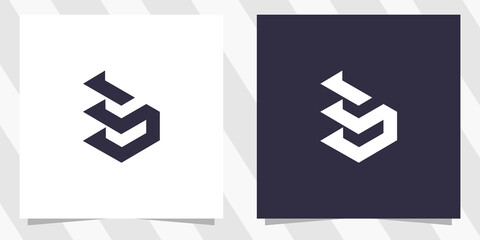 letter eb be logo design