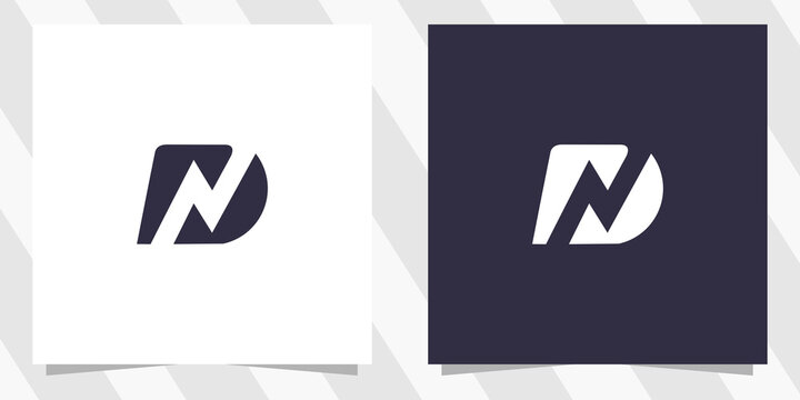 letter dn nd logo design