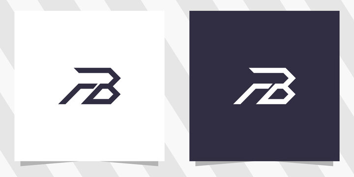 letter fb bf logo design