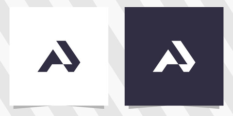 letter pa ap logo design
