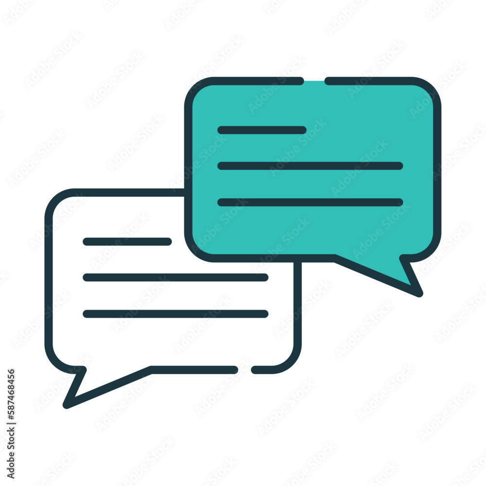 Canvas Prints speech bubbles icon