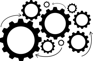 Graphic image of gears