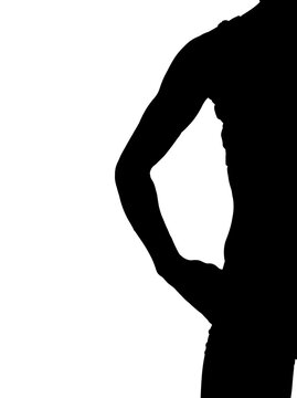 Cropped image of silhouette person 