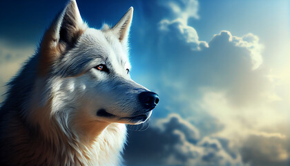 portrait of a husky